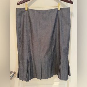 GAP Stretch Tulip Skirt Pleated Hem Sz 12